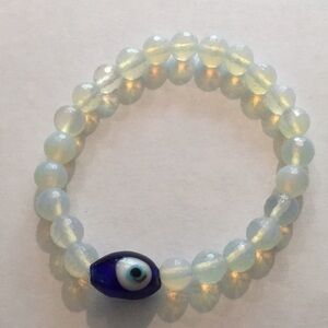 Opalite Crystal Protection Healing Talisman Handmade Bracelet by Crystal Bliss